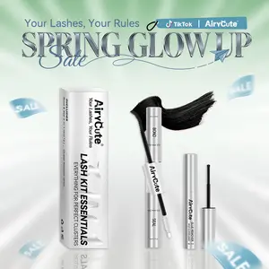 Airycute Lash Kit Essentials | Strong Hold, Waterproof & Remover-Safe for Flawless Lashes Latex-Free Waterproof Bond Seal & Remover for Sensitive Eyes - Biotin&VE Ingredients - Long Lasting Formula - Pool-Proof Rainy Day Proof