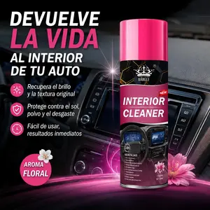Restaurador y pulidor para interiores de auto, apto para cuero, plástico y caucho, renovador de molduras con protección UV