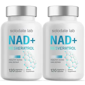 NAD+ 1000mg with Resveratrol – 2 Pack (120 Caps/Bottle), Advanced NAD Supplement NAD+ 1000mg with Resveratrol – 2 Pack (120 Caps/Bottle), Advanced NAD Supplement