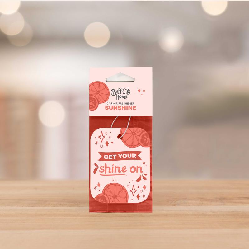 BUFF CITY SOAP Sunshine Car Air Freshener - Original Formula for Freshening Car Interiors