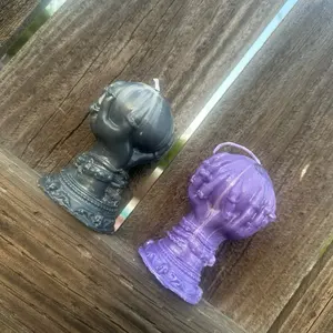 Witch’s Hand Crystal Ball Candle - Black or Purple Ritual Candle for Divination, Shadow Work & Psychic Power - Ideal for Tarot & Scrying - Light, Decor Ornaments aroma decor handmade candle|Halloween