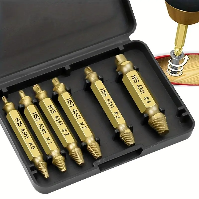 Damaged Screw Remover, Speed Drill Bit Remover, Easy To Remove Screw Tool, Damaged Screw Bolt Remover, Screw Extractor Bits, Power Tool Accessories