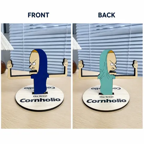 Cornholio Wooden Toilet Paper Holder, Funny Laser Cut Wooden Bathroom Decor, Rustic Toilet Paper Roll Holder, Handmade Home Organizer campingessentials