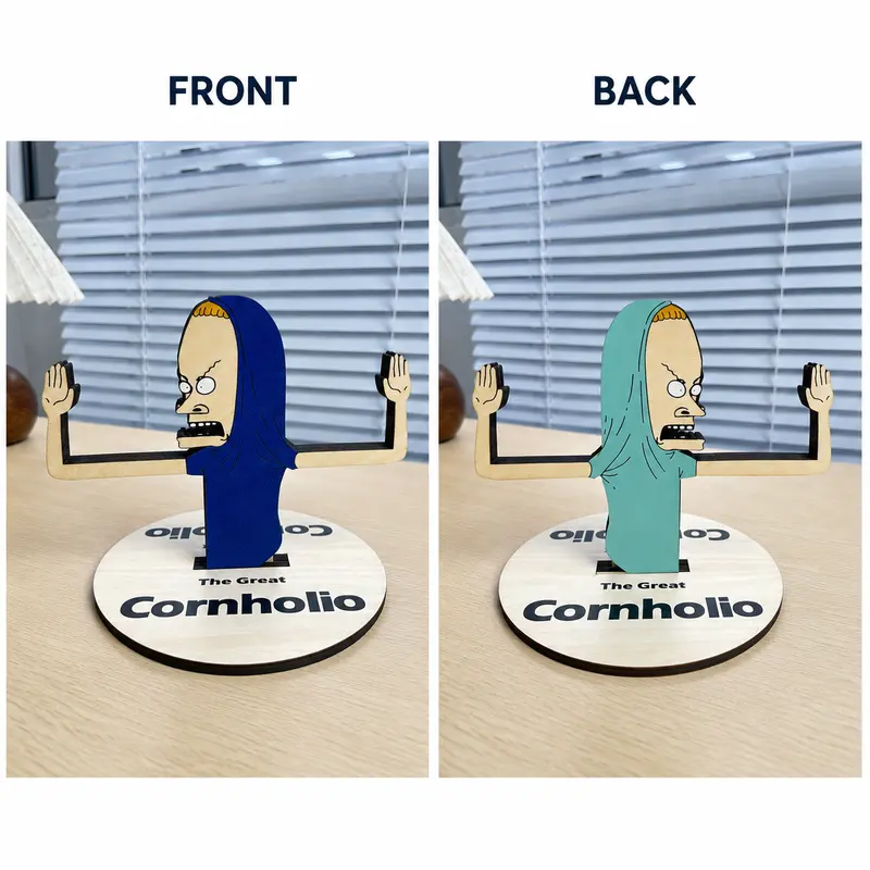 Cornholio Wooden Toilet Paper Holder, Funny Laser Cut Wooden Bathroom Decor, Rustic Toilet Paper Roll Holder, Handmade Home Organizer campingessentials