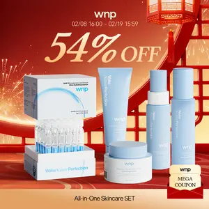 [WNP Official] All-in-One Skincare SET | Cleanser + Toner + HA Serum + Lotion + Moisturizer | 4D Hyaluronic Acid, 99% Niacinamide, Salicylicacid, Collagen, Peptides, Ceramides, Centella Asiatica Extract | Gentle Cleansing,  Deep Hydration