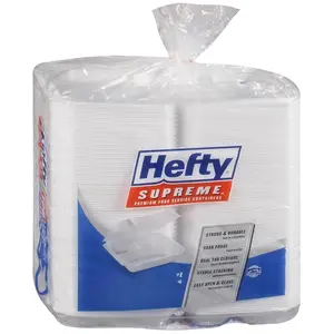 Hefty Hefty Foam Compartment 9" Hinged Lid Tray (100Count),, ()