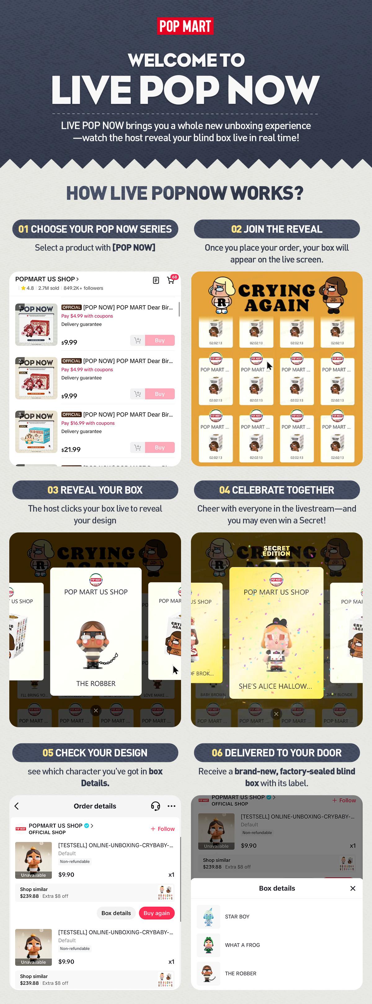 [POP NOW] POP MART CHAKA Stitch by Stitch Series Figures Blind Box