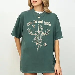 Y2K Styles You Do Not Yield Comfort Colors Shirt, Inspirational Bookish Tee , Vintage Book Lovers Shirt, Romantasy Reader T-Shirt , Gift For Book Lovers