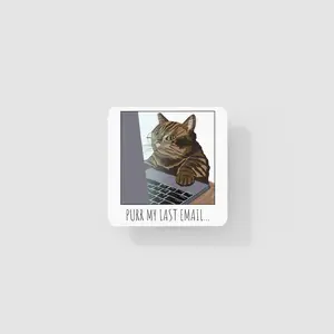 Funny Cat Coaster – Drink Coaster for Table Protection