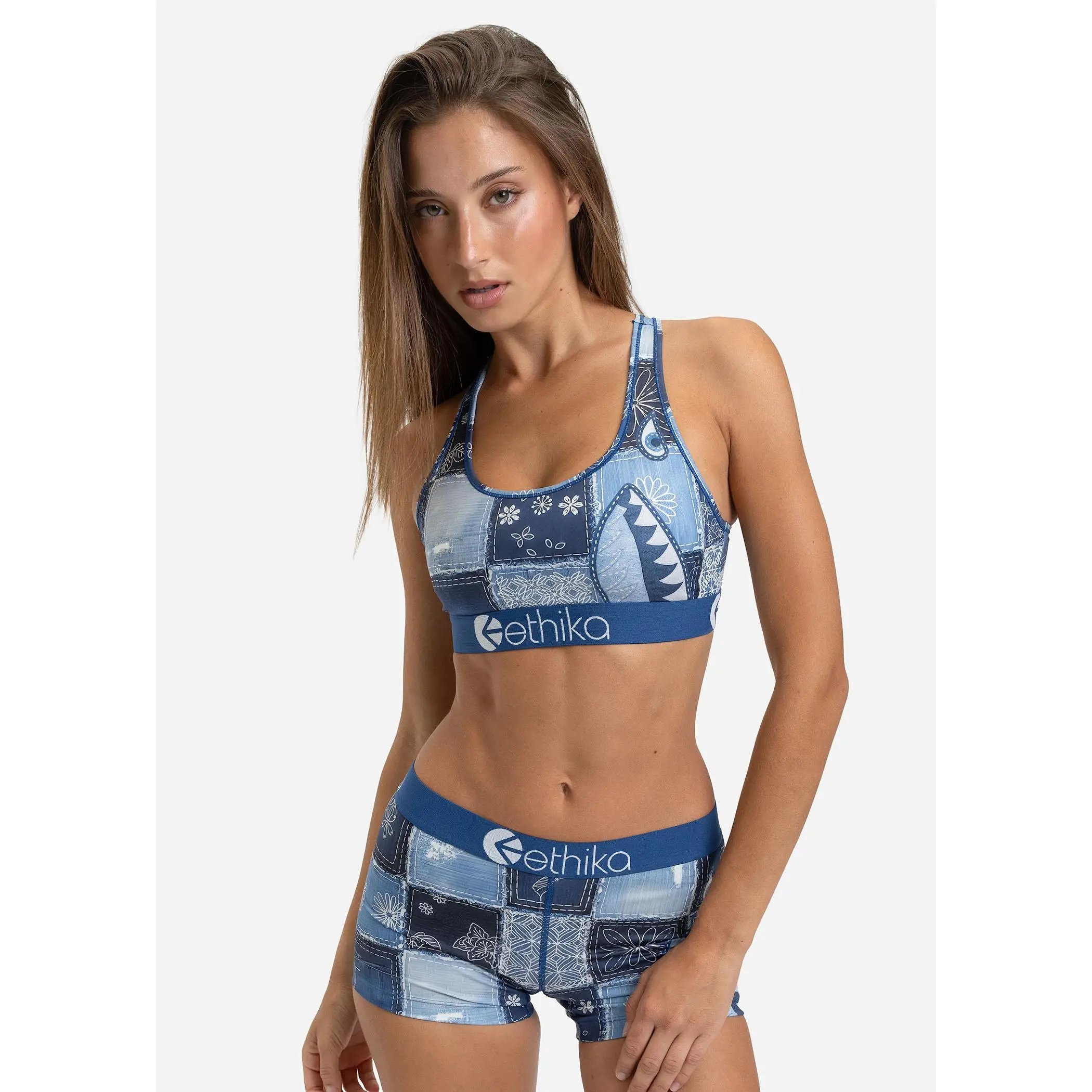 Bomber Sashiko | Womens Sports Bra