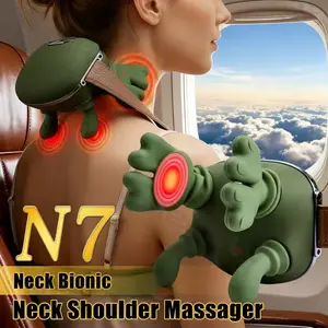 Back Massager Pillow with Heating & 3 Speed Settings, Electric Massage Cushion for Back Pain Relief, Neck Shoulder Relaxer, Suitable for Men Women