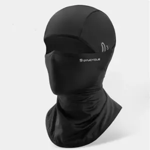 Ice silk head cover motorcycle helmet liner for motorbike riding, summer thin men's sun protection face mask hat