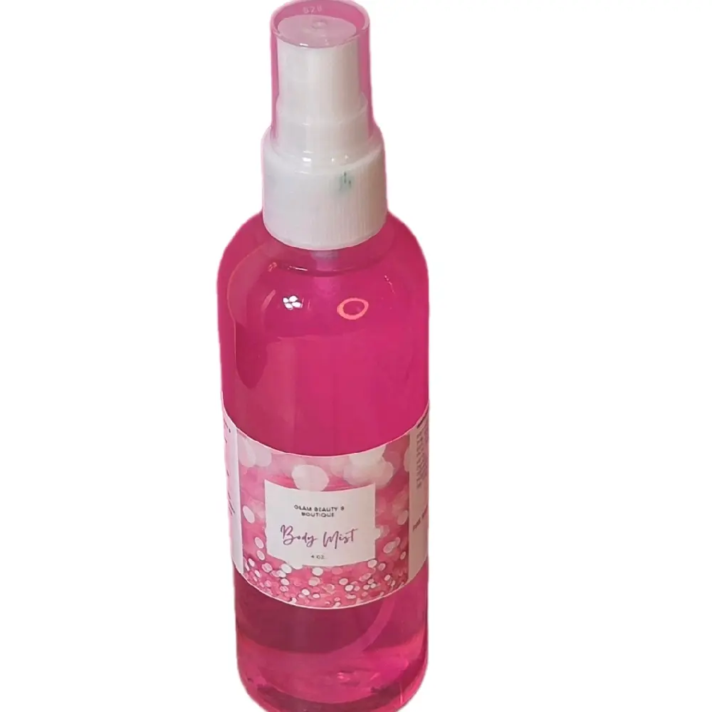 Pink Sugar Type Moisturizing Body & Hair Spray 4 oz Handmade Alcohol Free Hair Mist - Refreshing Fragrance for Dry Skin Scent Floral Haircare