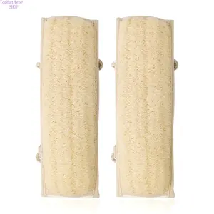 Loofah Back Rub Towel(2 Pack) Made with Natural Eco-Friendly and Biodegradable Loofah  For Women and Men  Exfoliates  Shower  Body scrubber