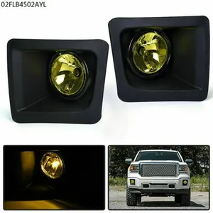 Fit For 2014-2015 GMC Sierra 1500 Lh &Rh Side Yellow Lens Bumper Fog Lights US