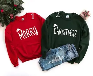 Merry Christmas Sweaters, Couple Matching Sweatshirts, Christmas Gift, Holiday Sweater, Funny Couple Gift
