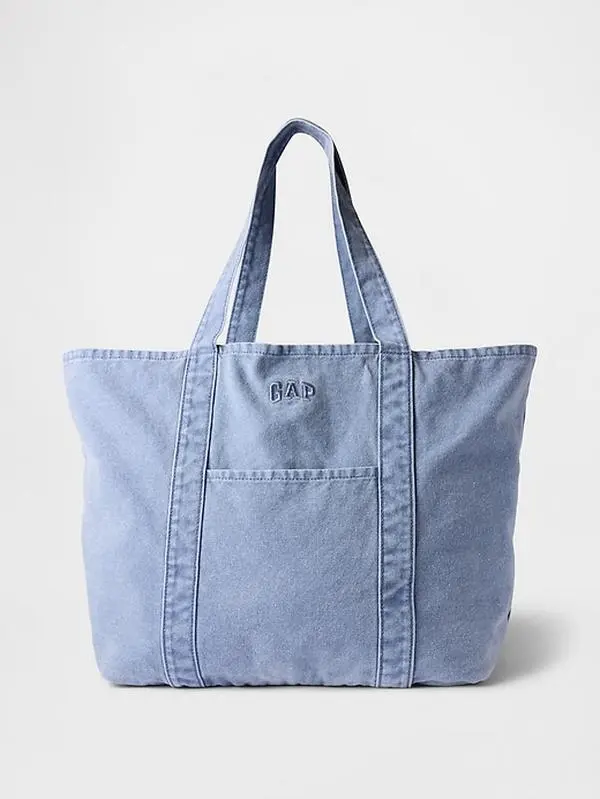 GAP ライトブルー ロゴトートバッグ Gap Logo Tote Bag - Bainbridge Blue - TikTok Shop