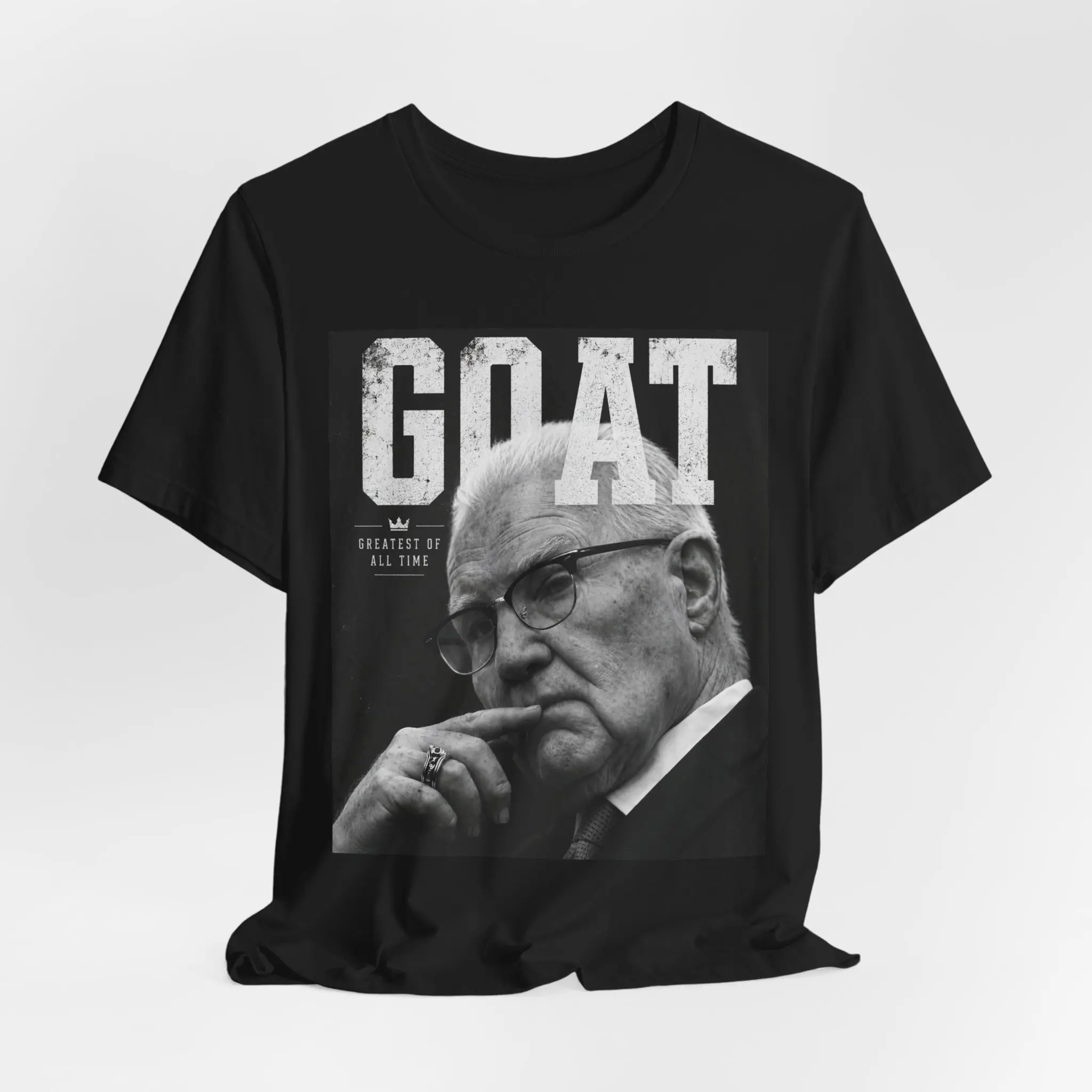 GOAT Kevin Reddington portrait tee | Black and white vintage photo graphic tee