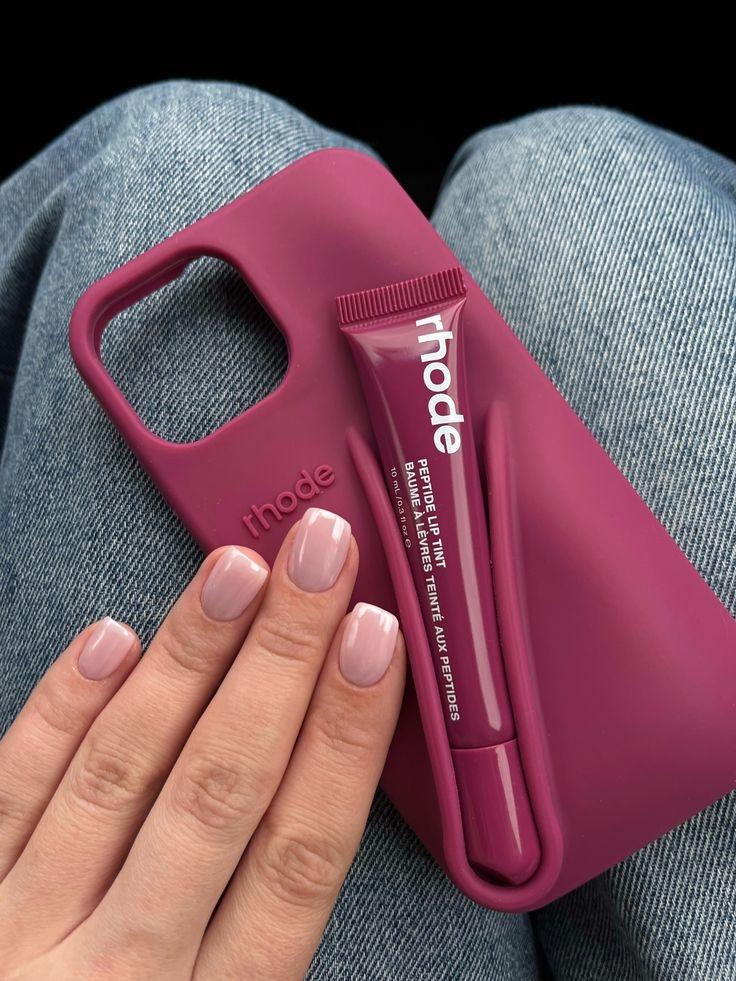 Premium Liquid Silicone Phone Case with Lipstick Base - Protective Matte Cover for iPhone Series, trending case, cute case, hot case