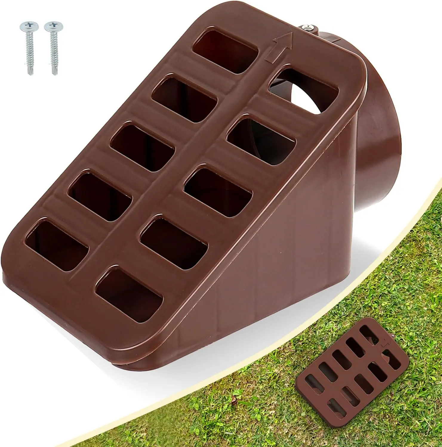 Brown Lawn Drainage Grate, Sump Pump-Compatible Home Improvement & Garden Supplies Accessory