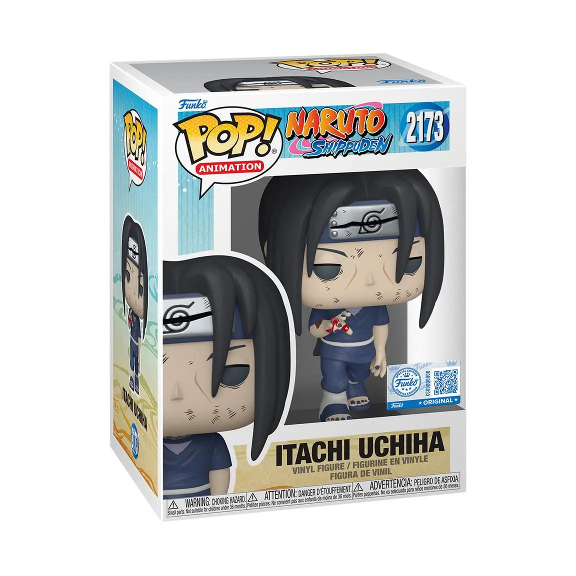 Funko Naruto Series Exclusive Itachi Uchiha Vinyl Figure - Authentic Collectible, Naruto Shippuden Animation Model #2173 for Fans
