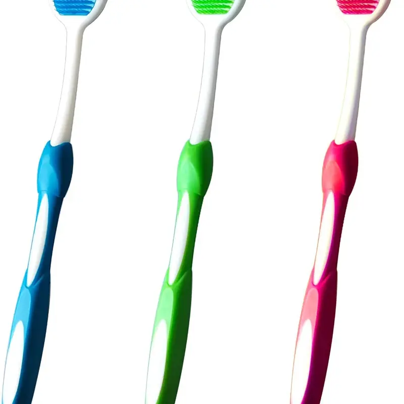 Tongue Brush, Tongue Scraper, Tongue Cleaner, Tongue Scraper Brush, Tongue Cleaner Brush, Tongue Brushes Helps Fight Bad Breath, 3 Tongue Scrapers, 3 Pack (Blue & Green & Red) Comfort Cleanser Oral
