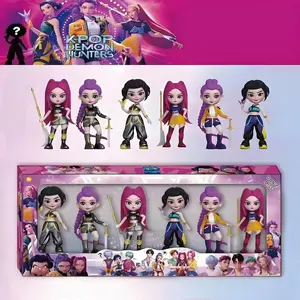 K-Pop Zoey Lu Mei Hunter Girl Group Figure, Mira Beautiful Girl Model, Desktop Decoration, Christmas New Year Gift Best Choice