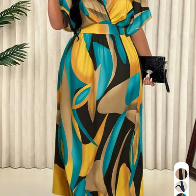 Maxi Dress on Plus Size Woman - TikTok Shop