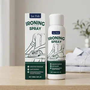 Iron-Free Clothes Smoothing Spray (100ML), Gentle on Fabrics, Smooths Shirt Wrinkles, Quick Results, Ideal for Travel and Business Trips