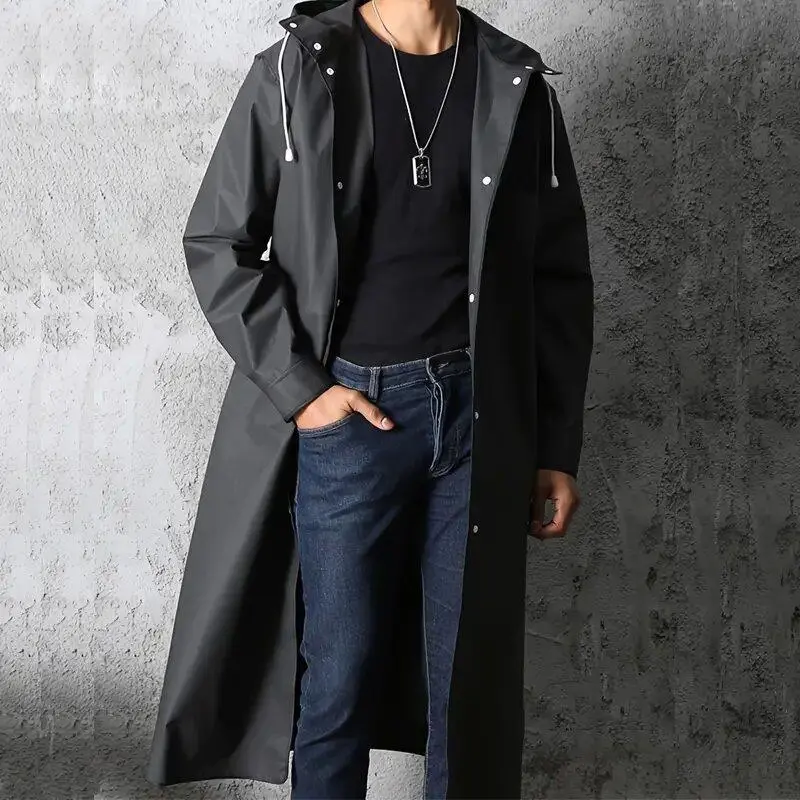 Waterproof Motorcycle Raincoat with Hood, Long for Outdoor Activities, Universal Clothing for Men's & Women Use, Full Body Cover, Rainy Days, Mac and Outdoor Essential, Rainproof, ModernStyle, DailyEssential