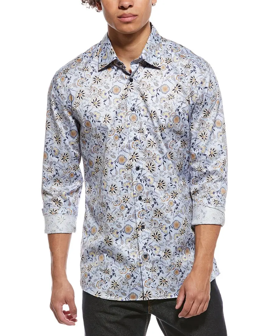 Eterna Printed Kent Shirt