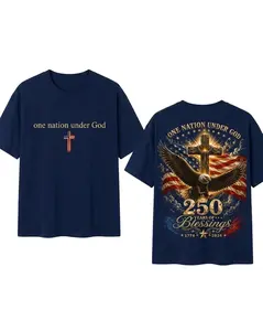 One Nation Under God T-Shirt, America 250 Years of Blessings Sweatshirt, Patriotic Christian Eagle Hoodie, USA Faith Shirt