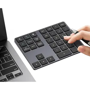 Number Pad  5.0 & 2.4G Portable Number Keypad for Laptop, USB-C Rechargeable, 34-  Numeric Keypad, Compatible with Laptop, , iMac, Tablet, PC Desktop
