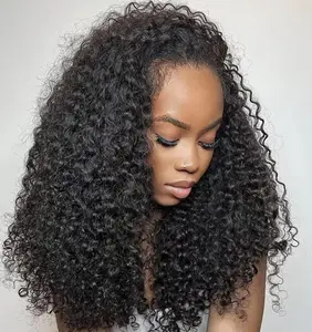 [3 in 1 Half Wig] Deep Wave Half Wig 3 In 1 Flip Over Human Hair 180% Density Glueless Wigs Human Hair Curly Half Wigs for Black Women Drawstring Seamless Flip Headband Wig Beginner Friendly TikTokShopHolidayHaul