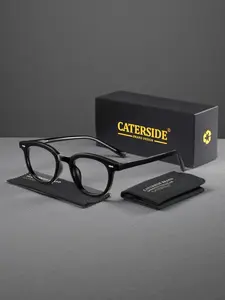 Unisex Anti-Blue Light Tr90 Eyeglasses Frame, Casual Oval Design for All Seasons, Perfect for Travel Beach Cycling Music Festivals
