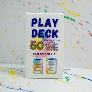 Play Anytime, Anywhere with Play Deck - 50 Imagination-Based Play Ideas, Proudly Made in the USA
