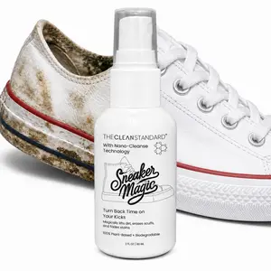 Sneaker Magic Nano Cleanse Shoe Cleaner for Removing Stains and Dirt Ideal for Leather Suede Nubuck Cotton Knits Safe for Footwear