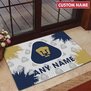 Personalized LIGA MX Pumas UNAM Doormat Garage Rug, Welcome Mat, Carpet Rug, Gifts for Fans, Mexico Soccer Souvenir