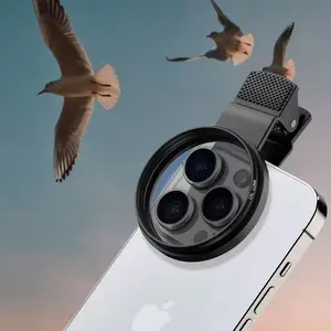 In Stock Phone Photography Polarizer Lens Filter with Clip CPL Polarizer Eliminate Reflection HD Filter 52mm Metal Camera