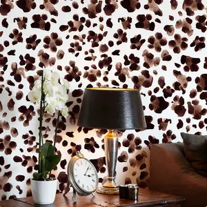 Modern Art Floral Wallpaper Peel And Stick, Background Abstract Wine Petals PVC Self-Adhesive, Removable Wall Sticker for Home Decor