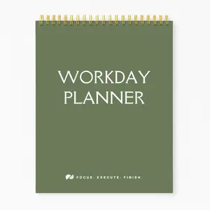 Workday Planner Notepad 65 Sheets 7x9 Daily Schedule Organizer Time Blocking To Do List Productivity Journal Focus Execute Finish