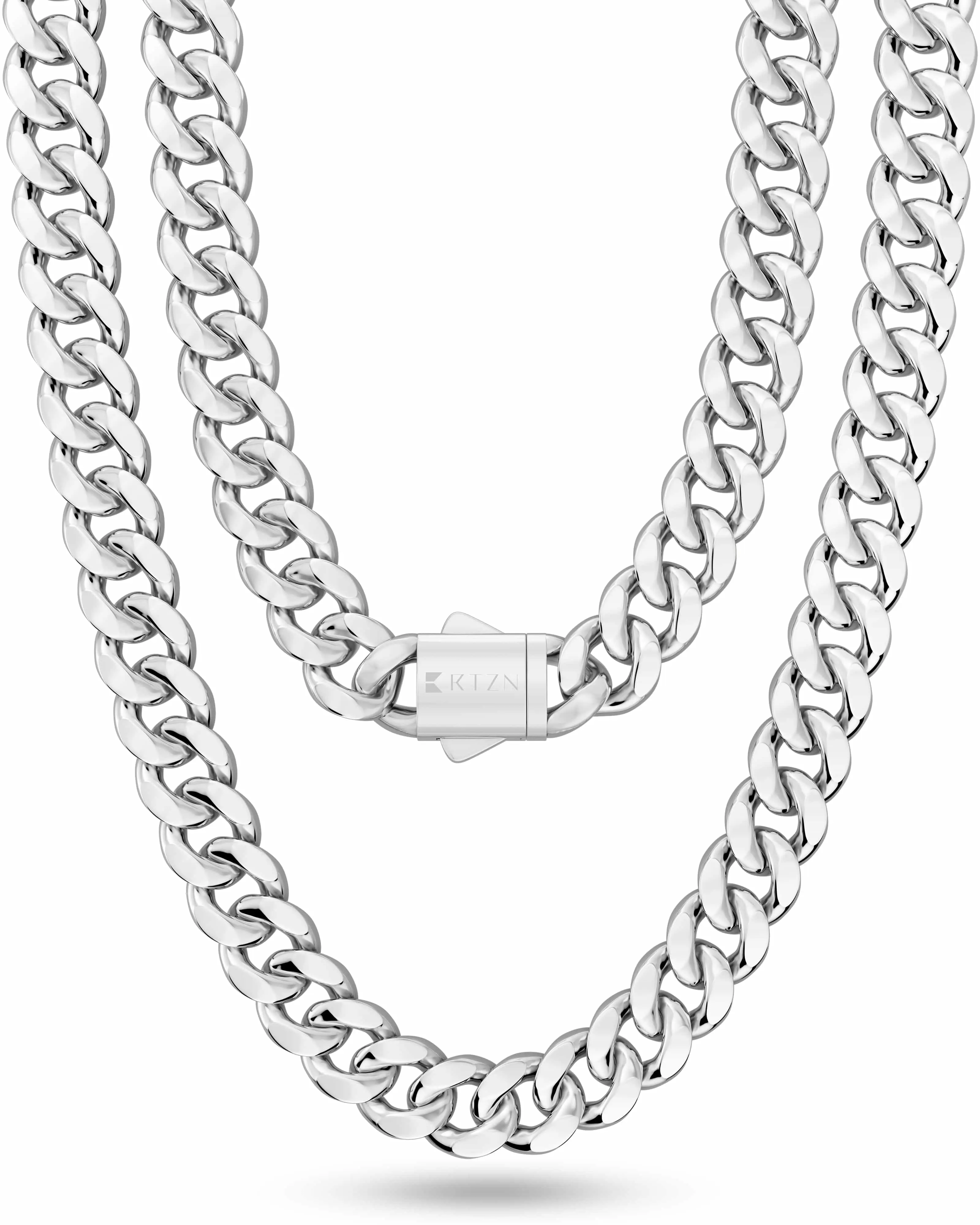 RTZN Cuban Link Chain 8mm (Color: Silver)