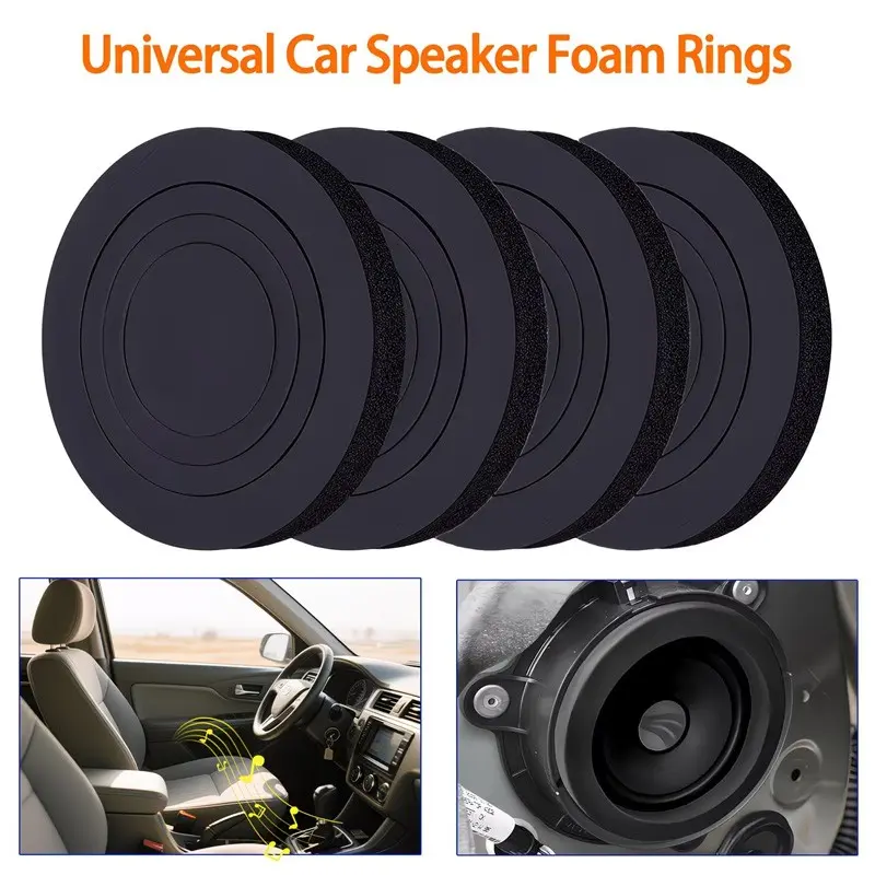 Car Speaker Foam Pad, Automotive, Low Frequency Soundproofing Cotton, Car Door Decor, Audio System Enhancer, Durable & Effective Noise Reduction