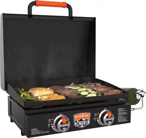 Blackstone 22” On The Go Griddle with Hood, Ideal for Outdoor Cooking, Includes Safety Locking Handle