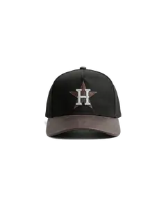 HONKER HOUSTON HAT - BLACK/BROWN LEATHER BRIM