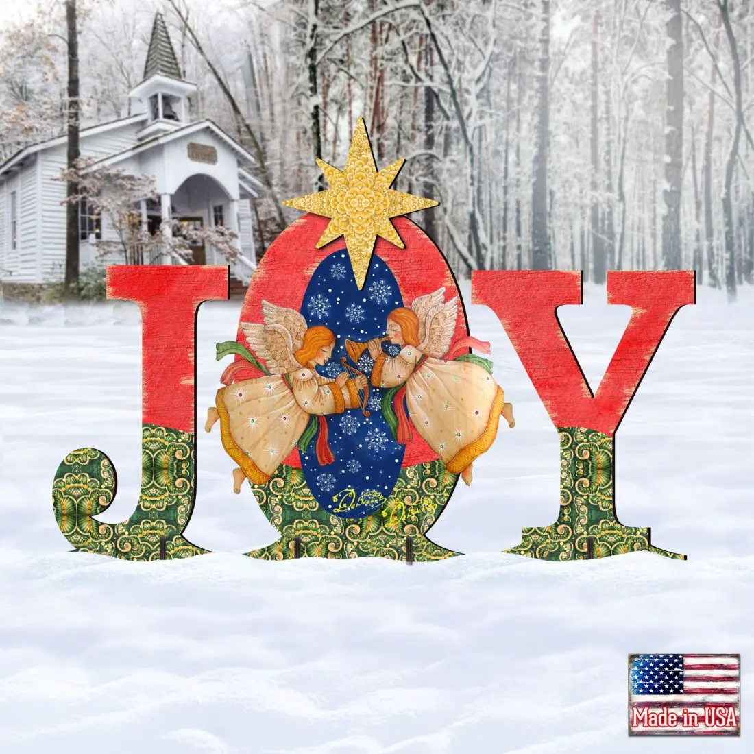 Joy Angels Outdoor Nativity Set  by G. DeBrekht - Nativity Holiday Décor - 8121455F-S3M