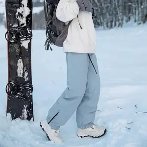 Snow Ski Pants Women Waterproof Softshell Insulated Snowboard Pants Hiking Pants for Winter Outdoor Men's Winter Pants Ski Snow Pants Water Resistant Sweatpants 4 Zip Pockets Outdoor Pants Running Joggers Down pants