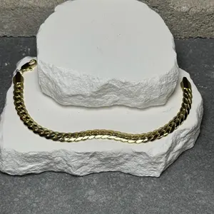 First Class Flat Cuban Bracelet 7.5"