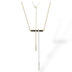 Midnight Duality Necklace-Gold/Silver LM