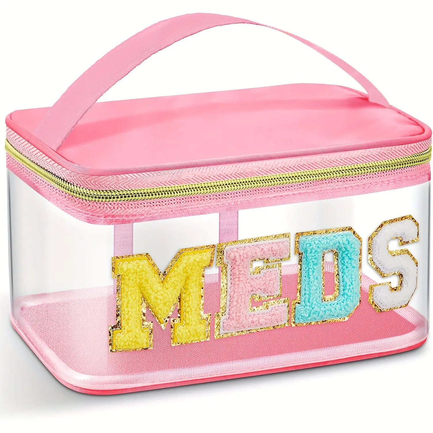 Large Capacity Makeup Bag, Expanding Design, Open Internal Space, Reinforced Handle, Soft Skin-Friendly Material, Comfortable Grip, Makeup Storage Bag, Cosmetic Bag, Makeup Pouch, Cosmetics Bag